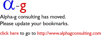 Alpha-g Consulting has moved.